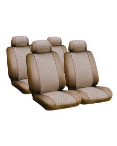 LAMPA - Glamur Basic-Fit, set fodere coordinate in jacquard - Beige