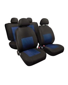 LAMPA - Sport, set fodere coordinate in jacquard - Blu/Nero