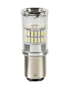 PILOT - 12-28V Mega-Led 48 - 48 SMD x 1 chip - (P21/5W) - BAY15d - 1 pz  - D/Blister - Bianco