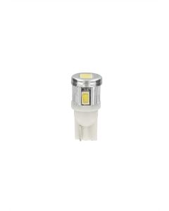 PILOT - 12V Mega-Led 6 - 6 SMD x 1 chip - (T10) - W2,1x9,5d - 2 pz  - D/Blister - Bianco - Doppia polarità - Resistenza incorporata