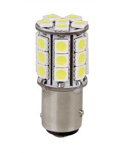 PILOT - 12V Hyper-Led 81 - 27 SMD x 3 chips - (P21/5W) - BAY15d - 1 pz  - D/Blister - Bianco