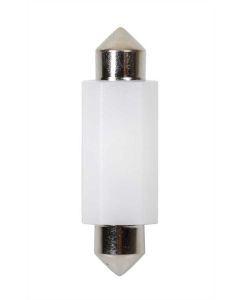 PILOT - 9-32V Mega-Led 2 - 2 SMD x 1 chip - 12x41 mm - SV8,5-8 - 1 pz  - D/Blister - Bianco - Doppia polarità - Resistenza incorporata