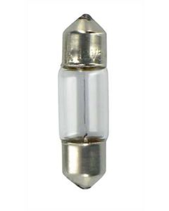LAMPA - 12V Lampada siluro - 8x28 mm - 10W - SV7-8 - 2 pz  - D/Blister