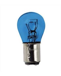 PILOT - 12V Blue Dyed Glass, Lampada 2 filamenti - (P21/5W) - 21/5W - BAY15d - 2 pz  - D/Blister