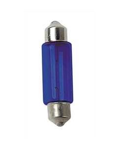 LAMPA - 12V Lampada siluro - (C5W) - 11x35 mm - 5W - SV8,5-8 - 2 pz  - D/Blister - Blu