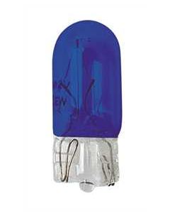 LAMPA - 12V Lampada con zoccolo vetro - (W5W) - 5W - W2,1x9,5d - 2 pz  - D/Blister - Blu