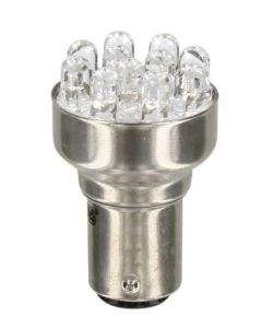 PILOT - 12V Lampada Multi-Led 11 Led - (P21/5W) - BAY15d - 1 pz  - D/Blister - Rosso