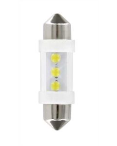 PILOT - 12V Lampada siluro 3 Led - (C5W) - 10x35 mm - SV8,5-8 - 2 pz  - D/Blister - Bianco
