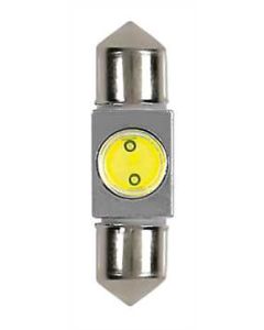 PILOT - 12V Hyper-Led 2 - 1 SMD x 2 chips - (C5W) - 10x36 mm - SV8,5-8 - 1 pz  - D/Blister - Bianco