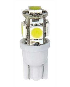 PILOT - 12V Hyper-Led 15 - 5 SMD x 3 chips - (T10) - W2,1x9,5d - 2 pz  - D/Blister - Bianco - Doppia polarità