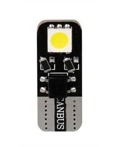 PILOT - 12V Hyper-Led 6 - 2 SMD x 3 chips - (T10) - Bifocus - W2,1x9,5d - 2 pz  - D/Blister - Bianco - Doppia polarità - Resistenza incorporata