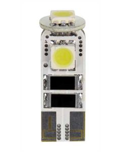 PILOT - 12V Hyper-Led 9 - 3 SMD x 3 chips - (T10) - Trifocus - W2,1x9,5d - 2 pz  - D/Blister - Bianco - Doppia polarità - Resistenza incorporata