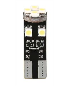 PILOT - 12V Hyper-Led 24 - 8 SMD x 3 chips - (T10) - Trifocus - W2,1x9,5d - 2 pz  - D/Blister - Bianco - Doppia polarità - Resistenza incorporata