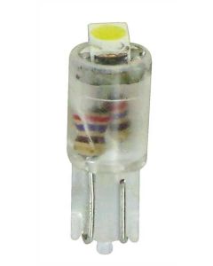 PILOT - 12V Hyper-Led 2 - 1 SMD x 2 chips - (T5) - W2x4,6d - 2 pz  - D/Blister - Bianco