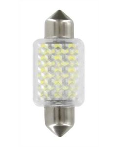 PILOT - 12V Hyper-Led 27 - 27 SMD x 1 chips - 15x35 mm - SV8,5-8 - 1 pz  - D/Blister - Bianco - Doppia polarità