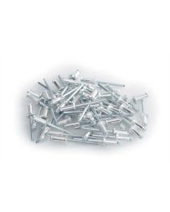 LAMPA - Aluminium Rivets, set 50 rivetti Graf per portatarga - Argento