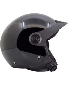 BHR 833 - Casco Peak Omologato ECE 22.06 Nero Metallizzato Demi Jet