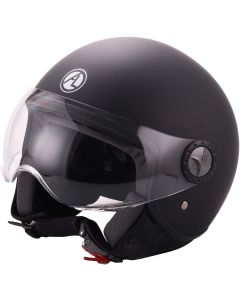 Al Helmets - Casco Demi Jet 101-BIS D-V - Nero Opaco