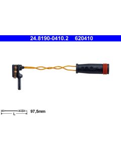 ATE 620410 - Contatto segnalazione, Usura past. freno/mat. d'attrito