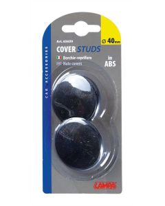 LAMPA - Coppia borchie copriforo in ABS - Ø 40 mm