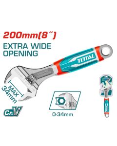 TOTAL UTENSILI THT101086 - Chiave Regolabile 0-34mm Cr-V - Industrial - 