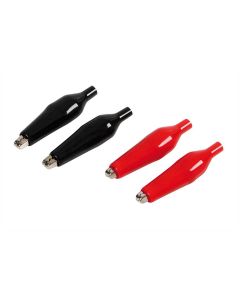 LAMPA - Micro-clips, set 4 pinzette isolate - 4,5 cm