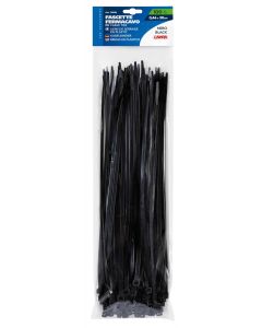 LAMPA - Fascette fermacavo 100 pz - 30 cm - Nero