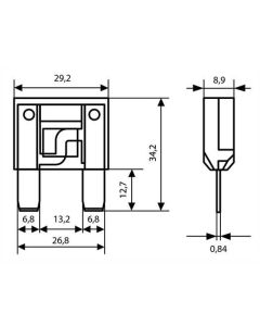 LAMPA - Fusibile lamellare Maxi, 12/32V - 20A