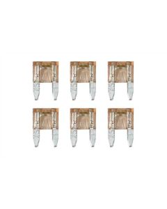 LAMPA - Smart Led, set 6 micro-fusibili lamellari con spia a led, 12/32V - 7,5A