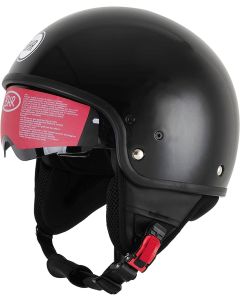 BHR 802 - Casco PURE Nero Lucido Demi Jet