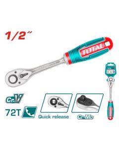 TOTAL UTENSILI THT106126 - Cricchetto Reversibile 1/2" - Industrial - 