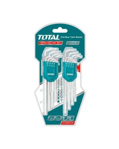 TOTAL UTENSILI THT106KT0181 - Set di Chiavi Esagonali e Torx da 18 Pezzi - 