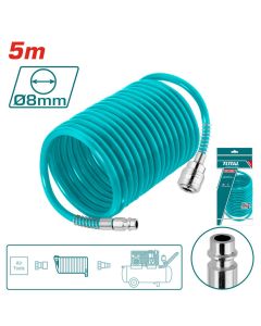 TOTAL UTENSILI THT11051 - Tubo Aria Compressa PU 5M - Ø5mm Interno, Ø8mm Esterno - 
