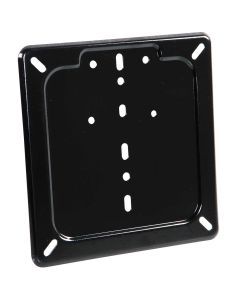 LAMPA - Porta targa in acciaio inox - Nero