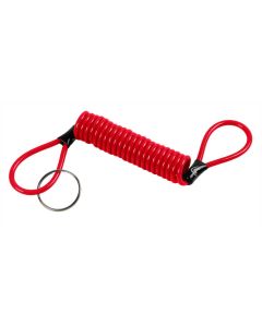 LAMPA - Reminder, cavetto di sicurezza a spirale - Rosso