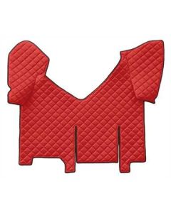 LAMPA - Tappeto centrale in Skeentex - Rosso - compatibile per Iveco Stralis (08/02>12/12) automatico, cabina larga, frigo scorrevole - Iveco Stralis (07/12>12/19) automatico, cabina larga, frigo scorrevole - Iveco Stralis Hi-Way (07/12>08/16) automatico,
