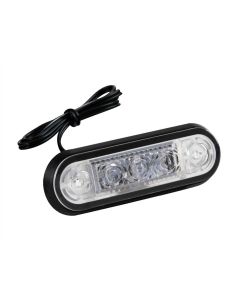 LAMPA - Luce ingombro a 3 Led, montaggio ad incasso, 9/32V - Bianco