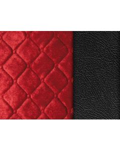 LAMPA - Lolita, coprisedile in Skeentex e poliestere - Nero/Rosso