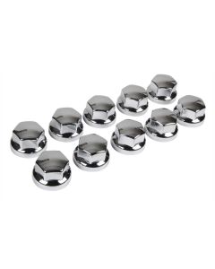 LAMPA - Set 10 copribulloni universali in ABS - Ø 32/33 mm - Cromo