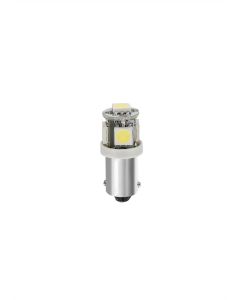 LAMPA - 24/28V Hyper-Led 15 - 5 SMD x 3 chips - (T4W) - BA9s - 2 pz  - D/Blister - Bianco - Doppia polarità