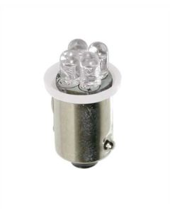 LAMPA - 24V Micro lampada 4 Led - (T4W) - BA9s - 2 pz  - Scatola - Bianco