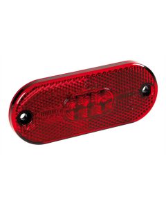 LAMPA - Luce perimetrale a 5 led con catarifrangente, 24V - Rosso