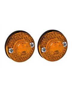 LAMPA - Coppia luci ingombro a 1 Led, 24V - Arancio
