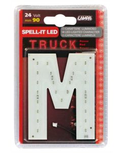 LAMPA - Spell-It Led, 90 mm, 24V - Rosso - M