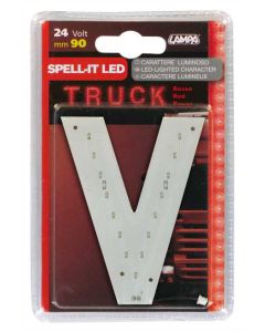LAMPA - Spell-It Led, 90 mm, 24V - Rosso - V