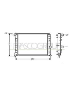 PRASCO AA340R002 - Radiatore, Raffreddamento motore