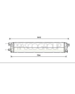 PRASCO AD024R017 - Radiatore, Raffreddamento motore