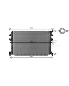 PRASCO AD324R006 - Radiatore, Raffreddamento motore