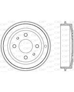 OPEN PARTS BAD900110 - Tamburo freno