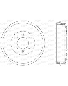 OPEN PARTS BAD901510 - Tamburo freno